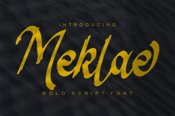 Meklae: A Bold Script Font for Creative Expression