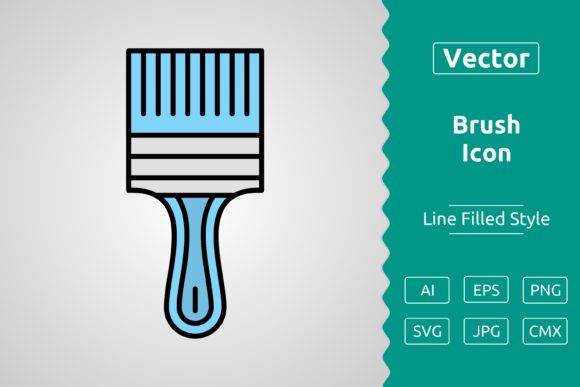 Vector Brush Filled Outline Icon: A Versatile Tool for Designers and Creators