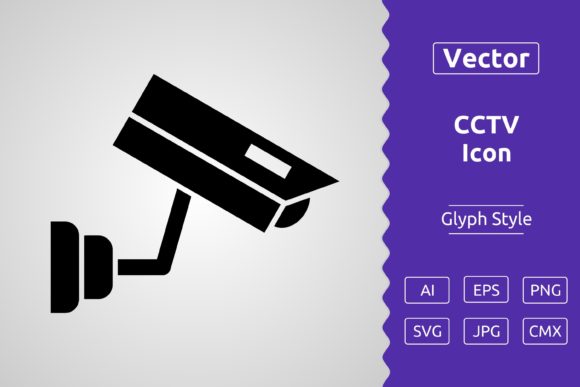 Vector CCTV Glyph Icon
