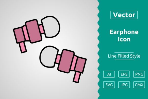 Vector Earphone Filled Outline Icon: A Strategic Tool for Modern Design and Branding
