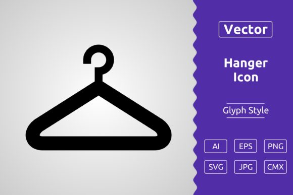 Vector Hanger Glyph Icon