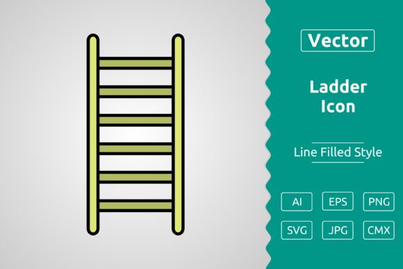 Vector Ladder Filled Outline Icon: A Versatile Tool for Designers and Creators