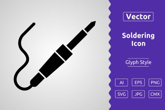 Vector Soldering Glyph Icon: A Versatile Tool for Modern Design Workflows