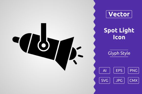 Vector Spot Light Glyph Icon: A Versatile Tool for Designers and Creators