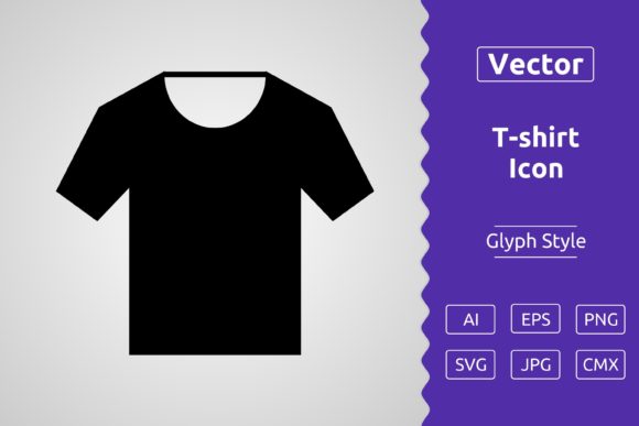 Vector T-shirt Glyph Icon: A Versatile Tool for Design and Creativity