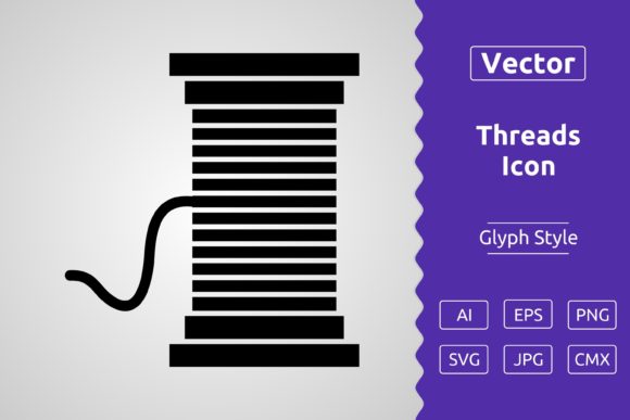Vector Threads Glyph Icon: A Versatile Tool for Designers and Creators
