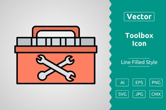 Vector Toolbox Filled Outline Icon: A Versatile Resource for Designers and Creators