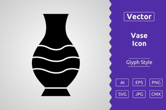 Vector Vase Glyph Icon