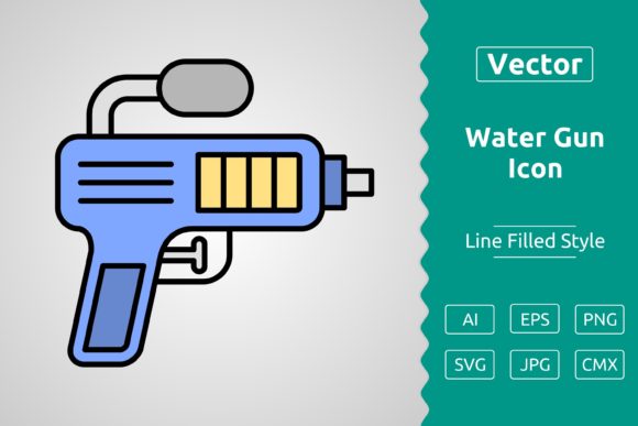 Water Gun Icon Set