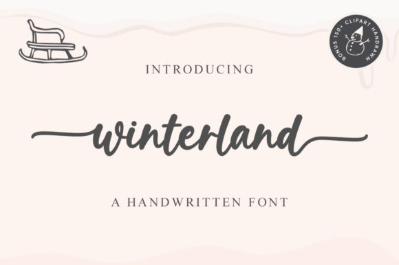 Winterland: A Handwritten Font with Elegance and Charm